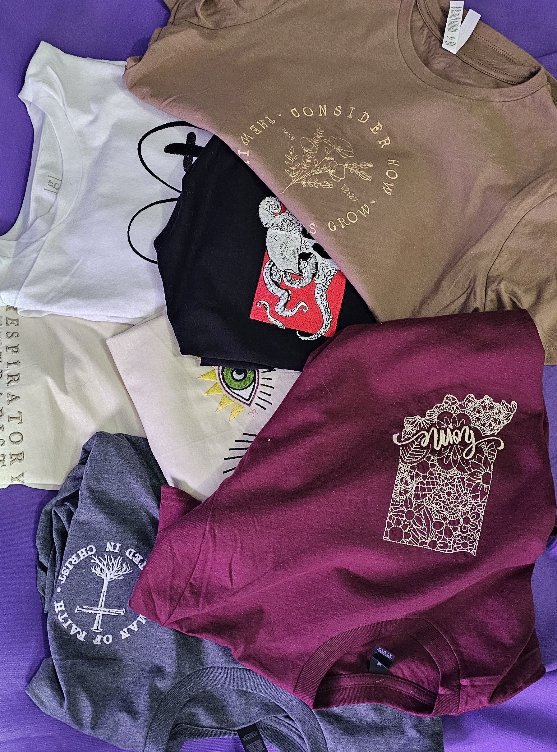 image of Mizzy Mo & Co embroidered shirts
