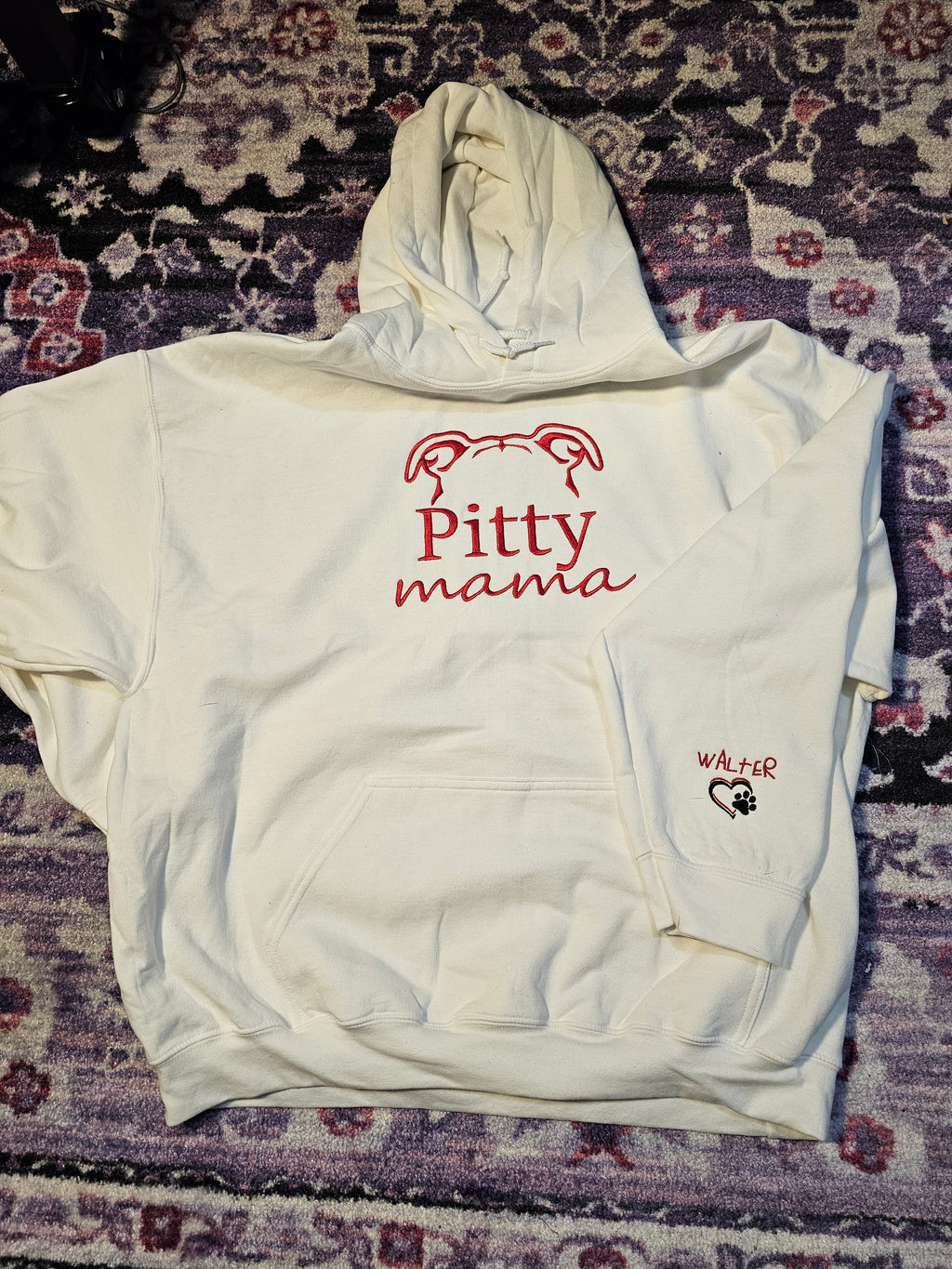 Dog Mom Embroidered Crewneck