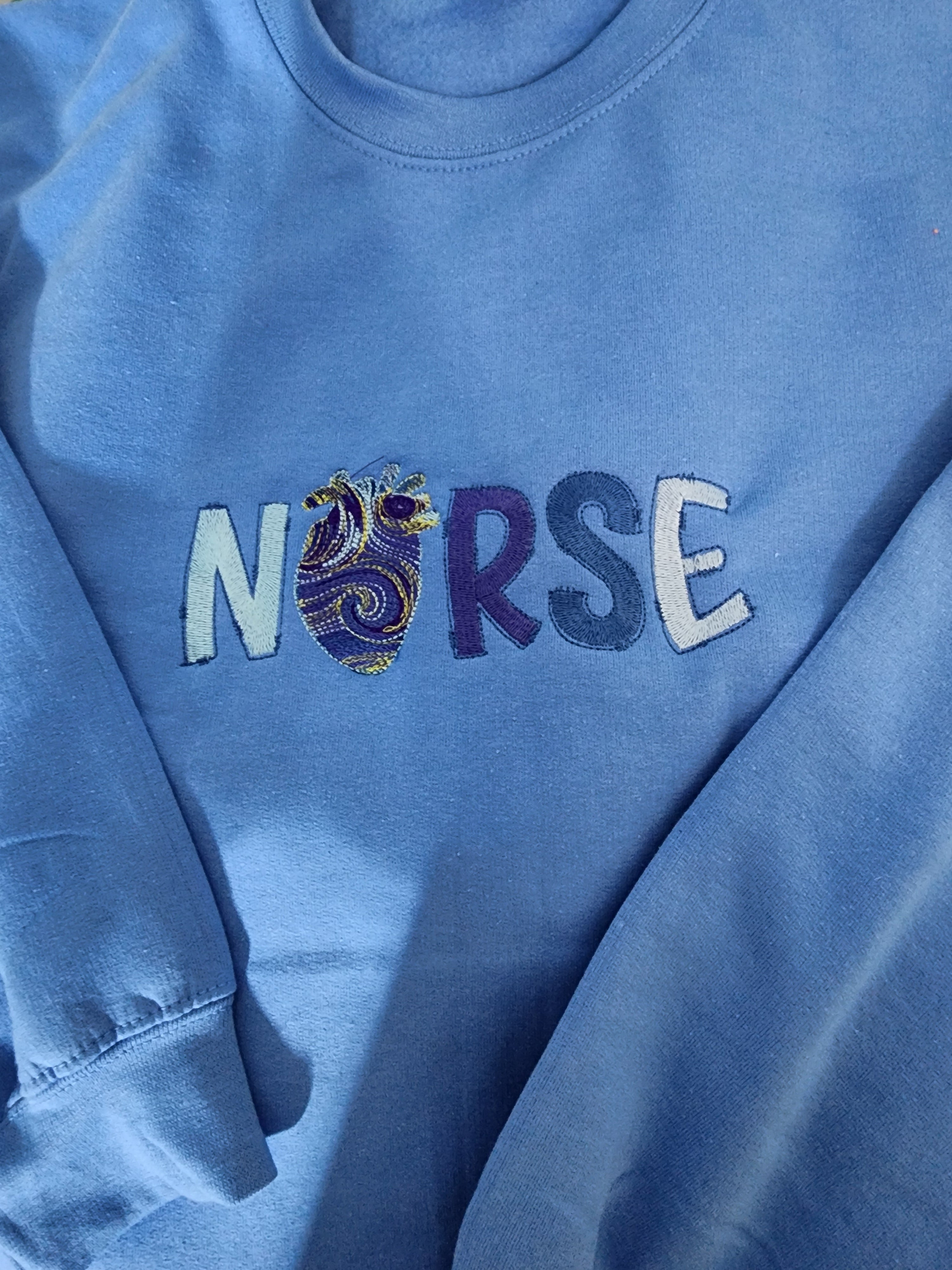 VanGogh Inspired Heart Nurse Hoodie
