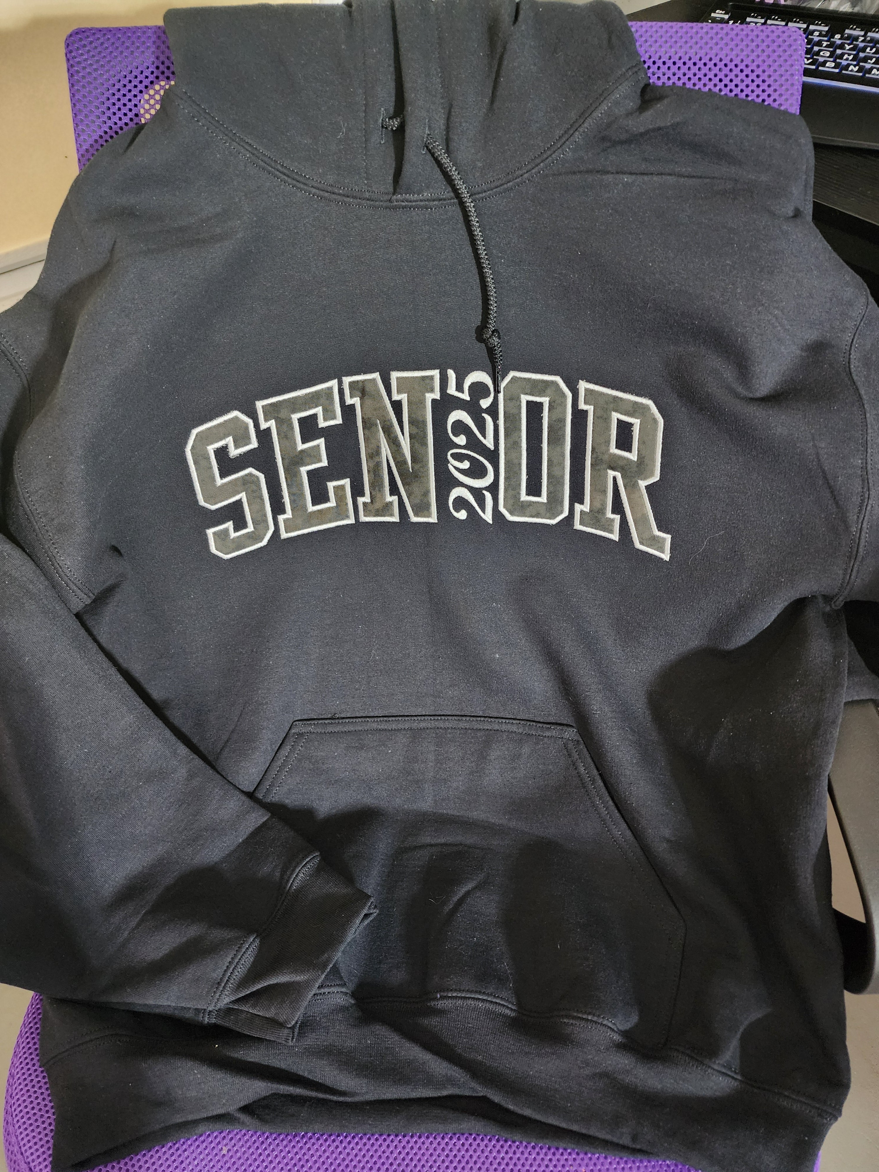 Senior Class Custom Year Applique Hoodie
