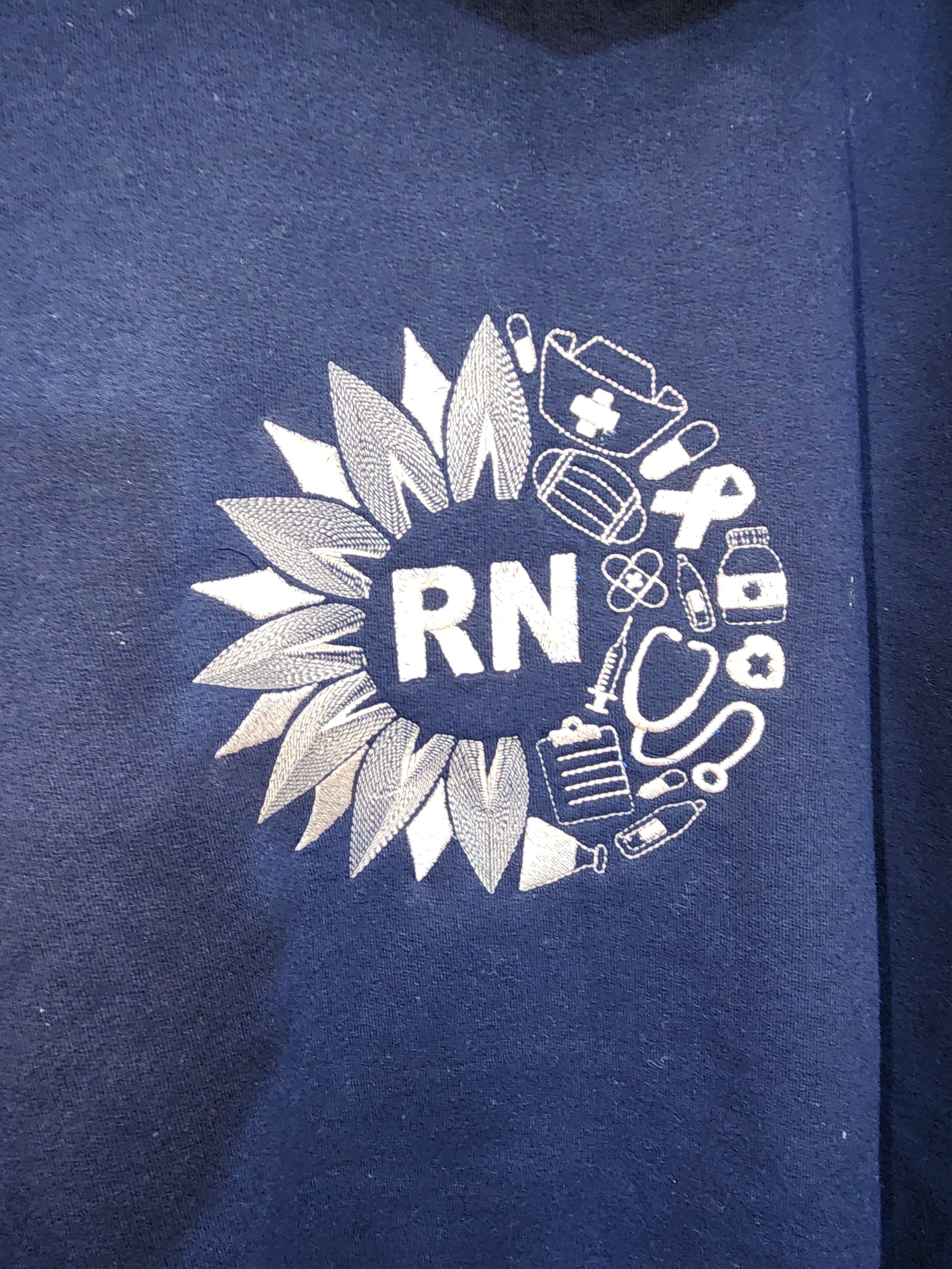 RN Embroidered Sweatshirt
