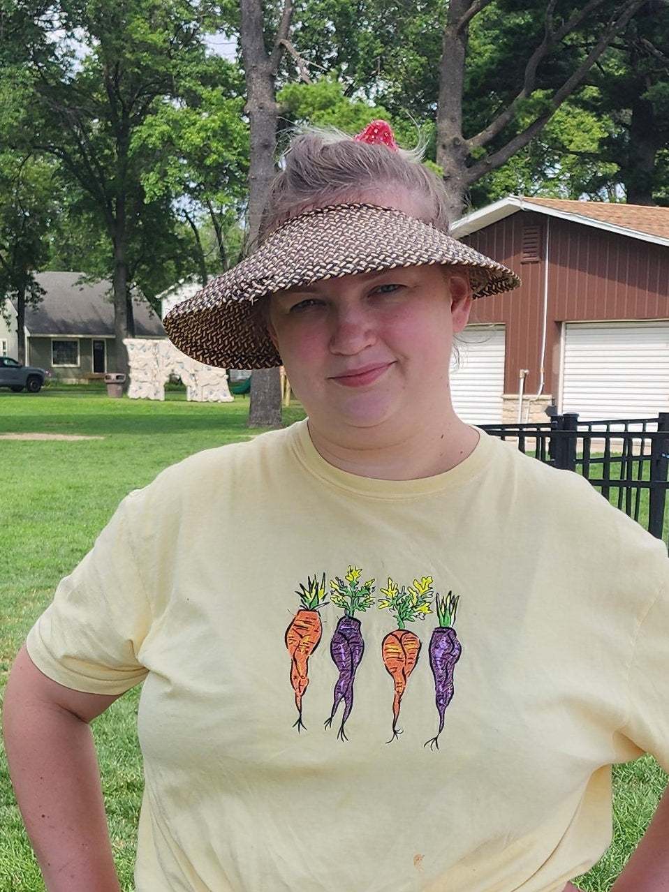 Carrot Legs Embroidered Tshirt