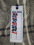 Vintage Library Embroidered Bookmark