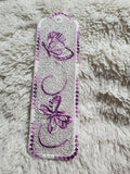 Butterfly Embroidered Lace Bookmark