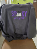 Spooky Season Applique Crewneck Sweatshirt-Adult sizes