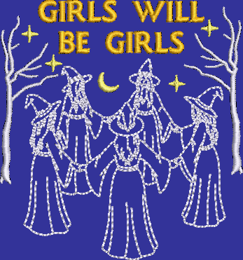 Witchy "Girls Will Be Girls" Crewneck Sweatshirt- Child size