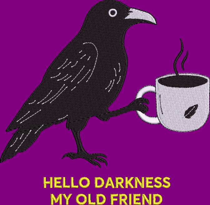 Hello Darkness Raven Crewneck Sweatshirt