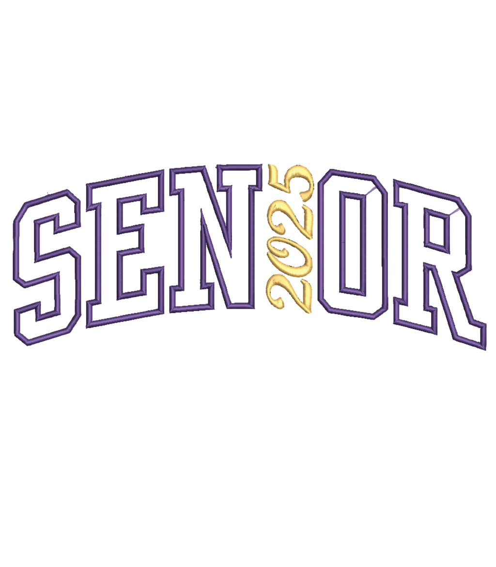 Senior Class Custom Year Applique Hoodie