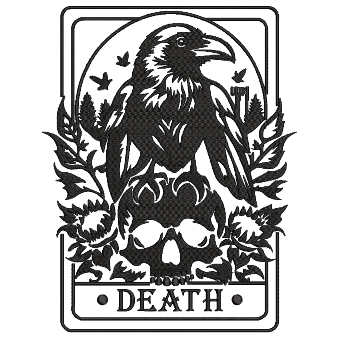 Death Tarot Crop Hoodie