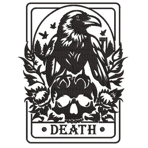 Death Tarot Crop Hoodie