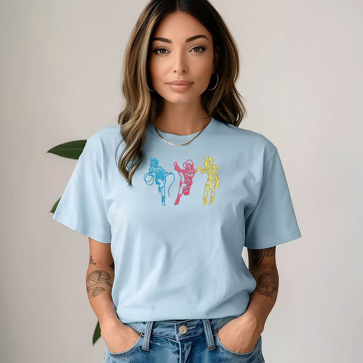 Western Gals Embroidered Tee
