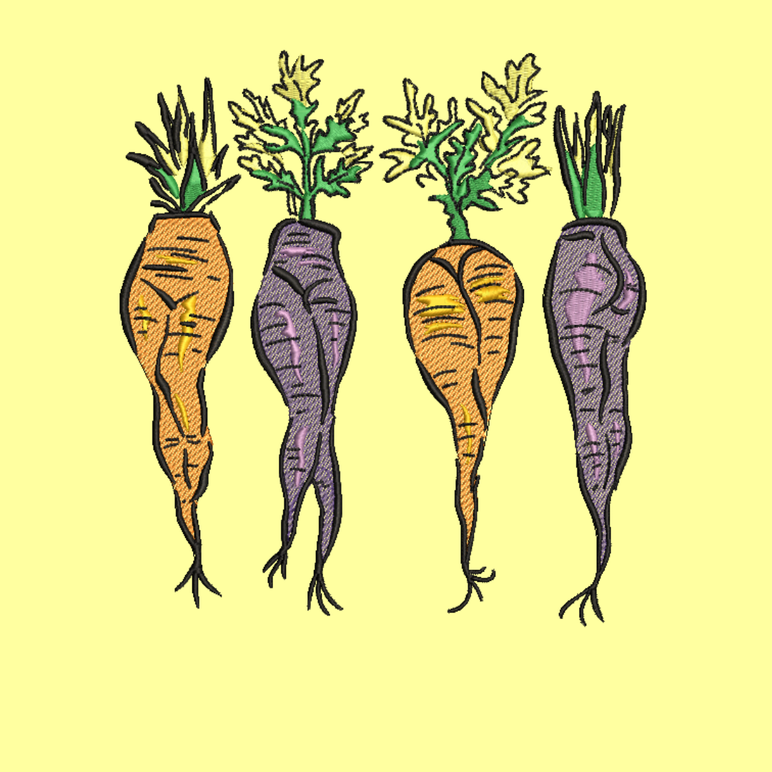 Carrot Legs Embroidered Tshirt