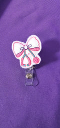 Coquette Stethoscope Badge Reel
