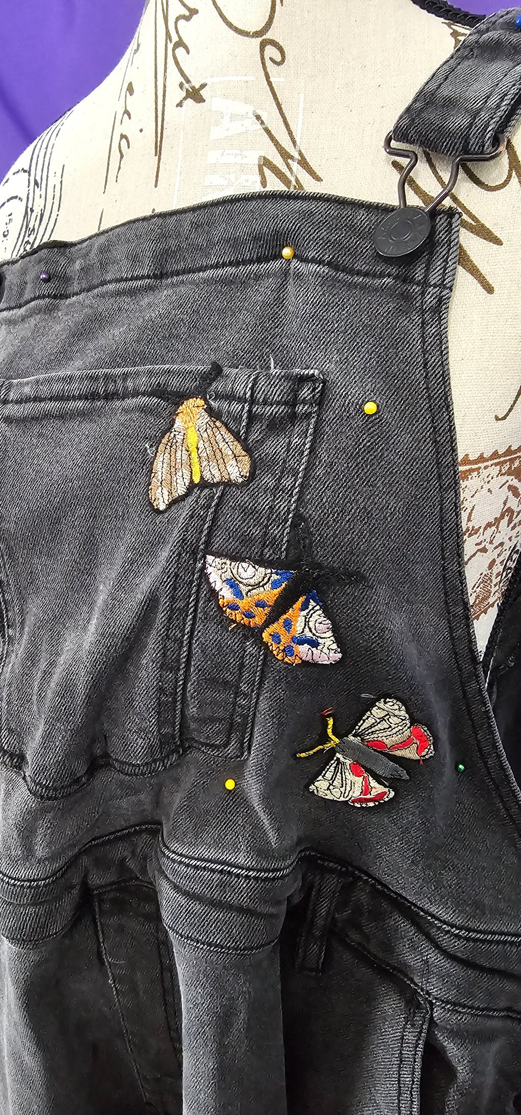 Blue and Orange Moth Patch