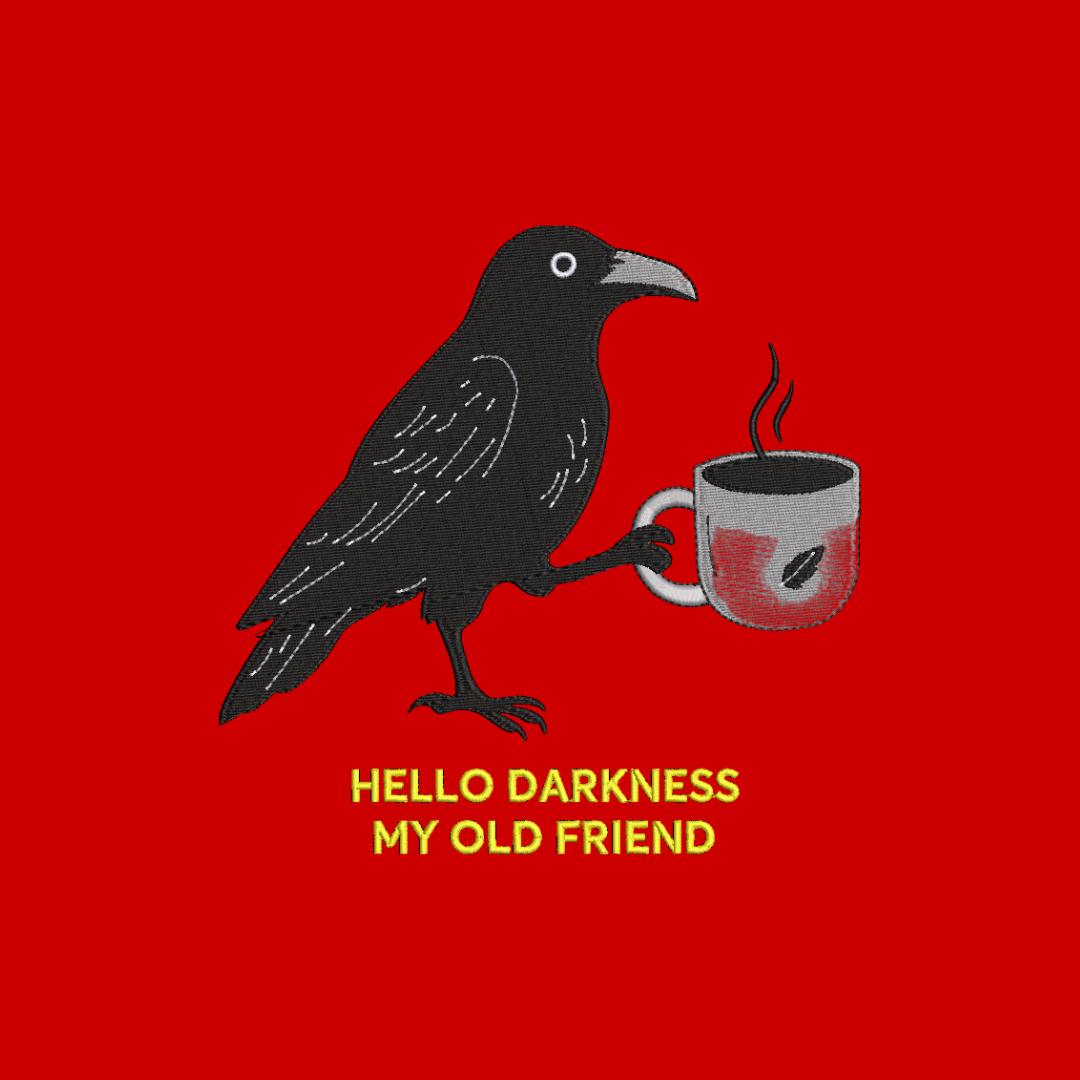 Hello Darkness Raven Pullover Hoodie