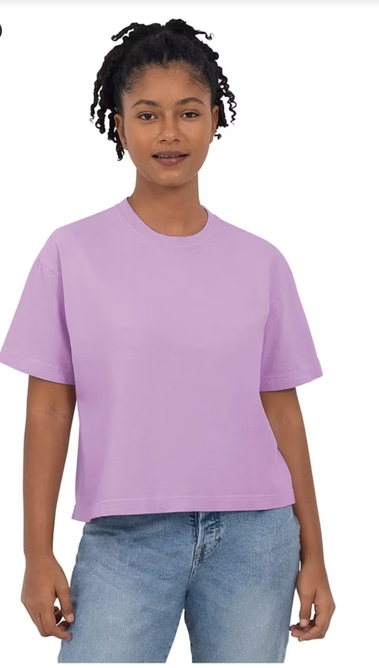 Triple Moon Boxy Crop Tee